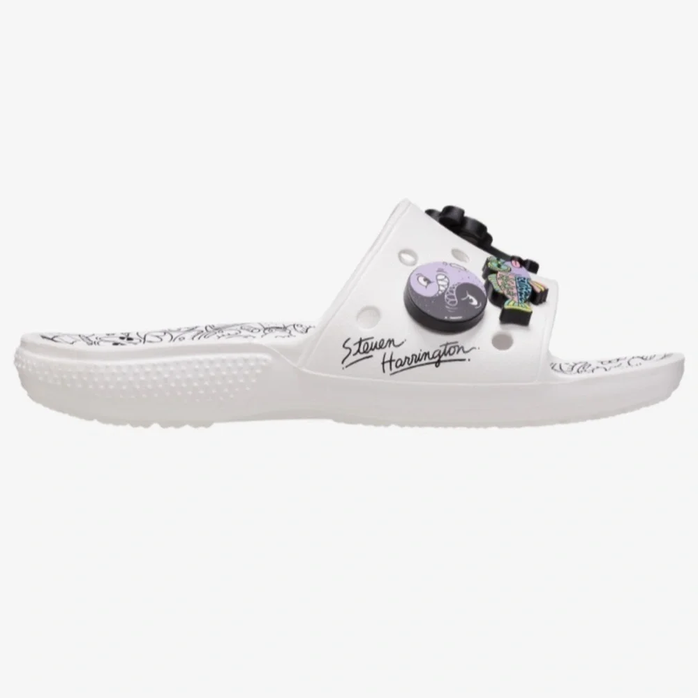 Crocs Steven Harrington Classic Slide Sandals & Original Limited Edition Jibbitz - Picture 3 of 11
